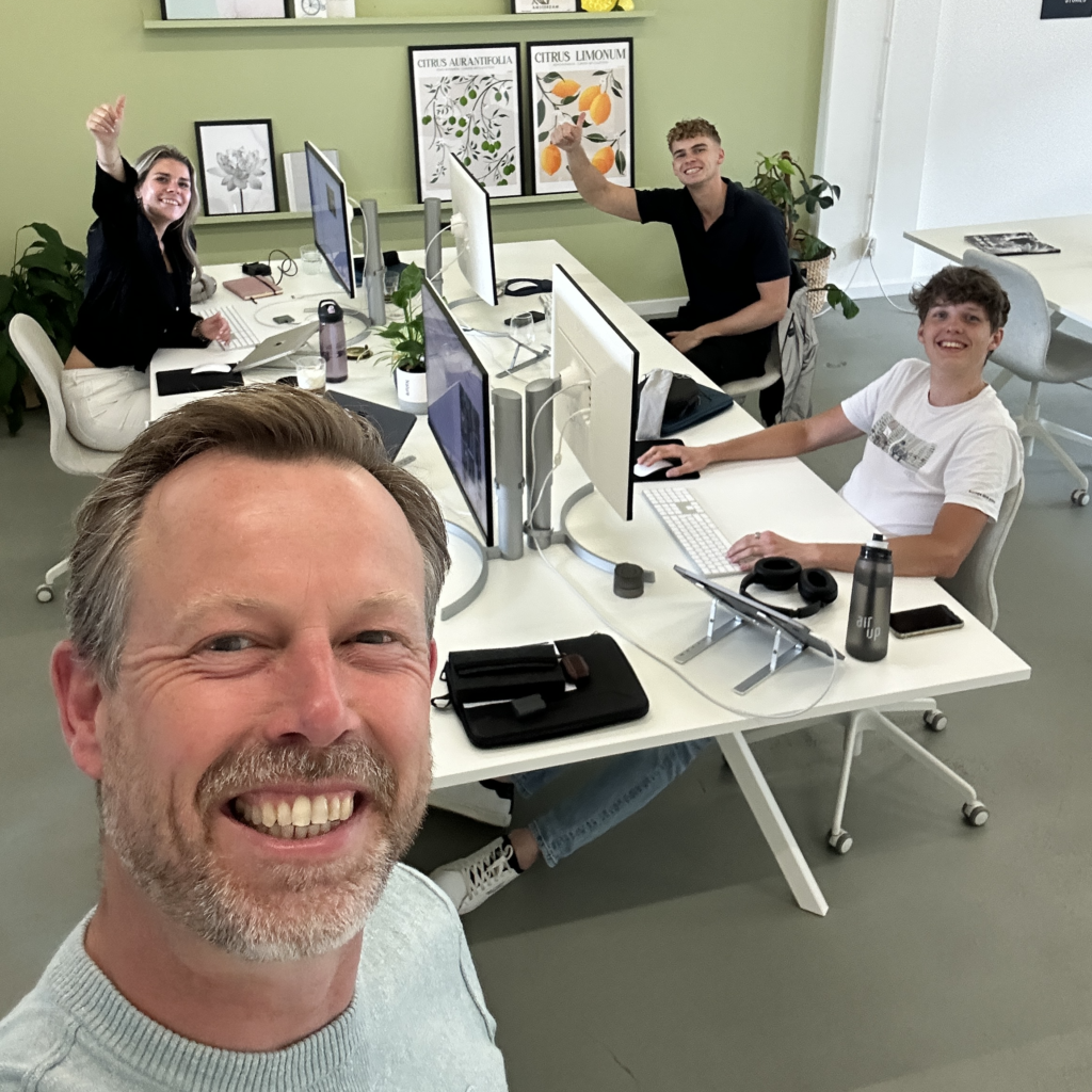 Selfie van Team Marketence